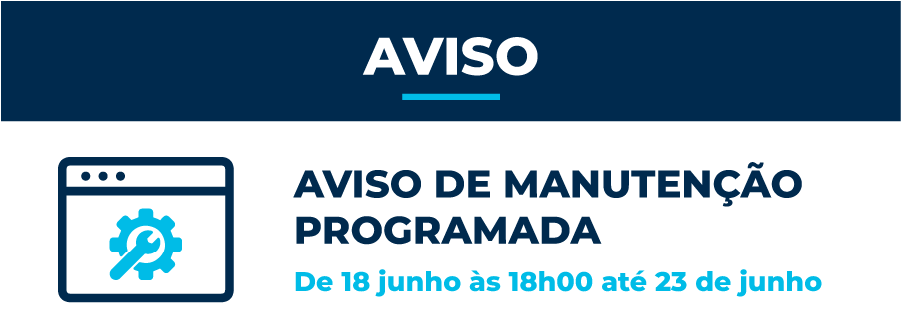  Aviso de Manutenção Programada 