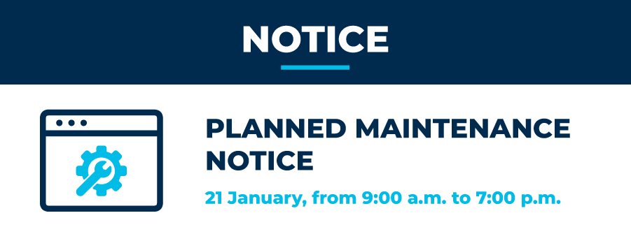  Planned Maintenance Notice 